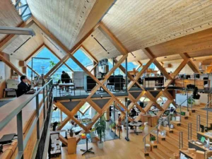 【木造非住宅】岡山県・中大規模木造・CLT視察ツアーレポート(2日目)