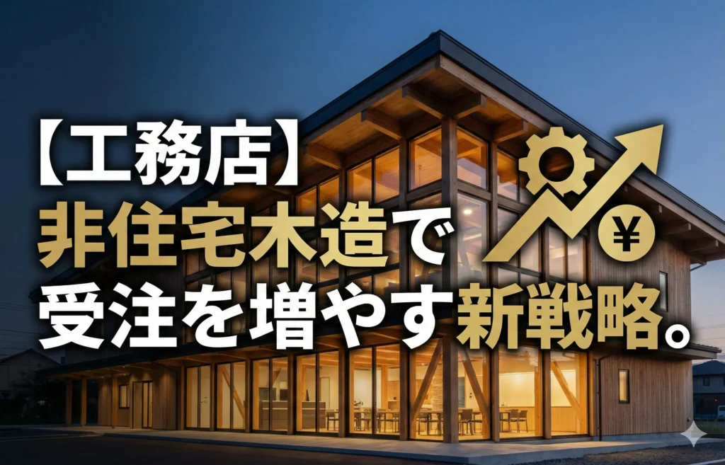 【工務店】非住宅木造で受注を増やす新戦略