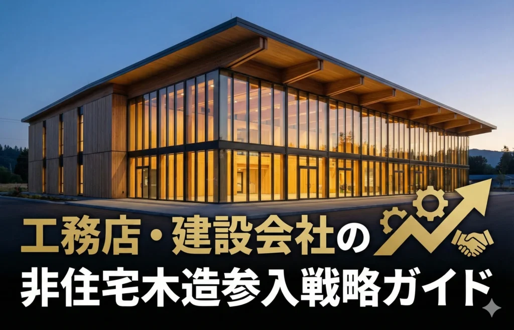 【建設会社】工務店・建設会社の非住宅木造参入戦略ガイド