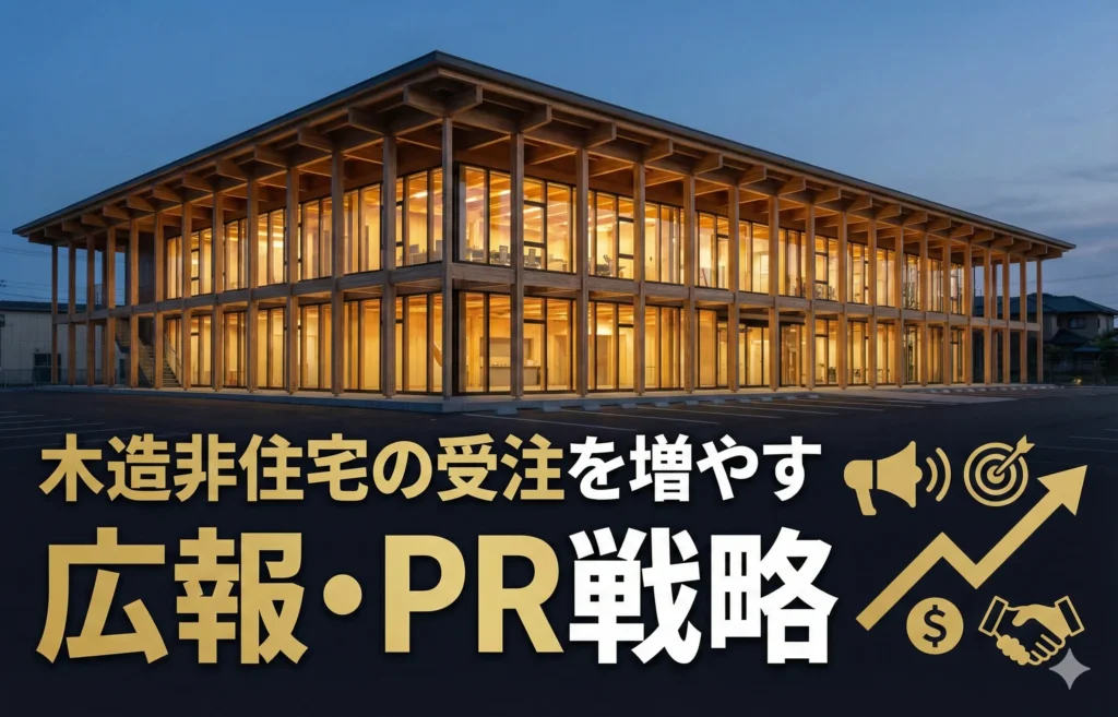 【広報支援】 木造非住宅の受注を増やす広報・PR戦略