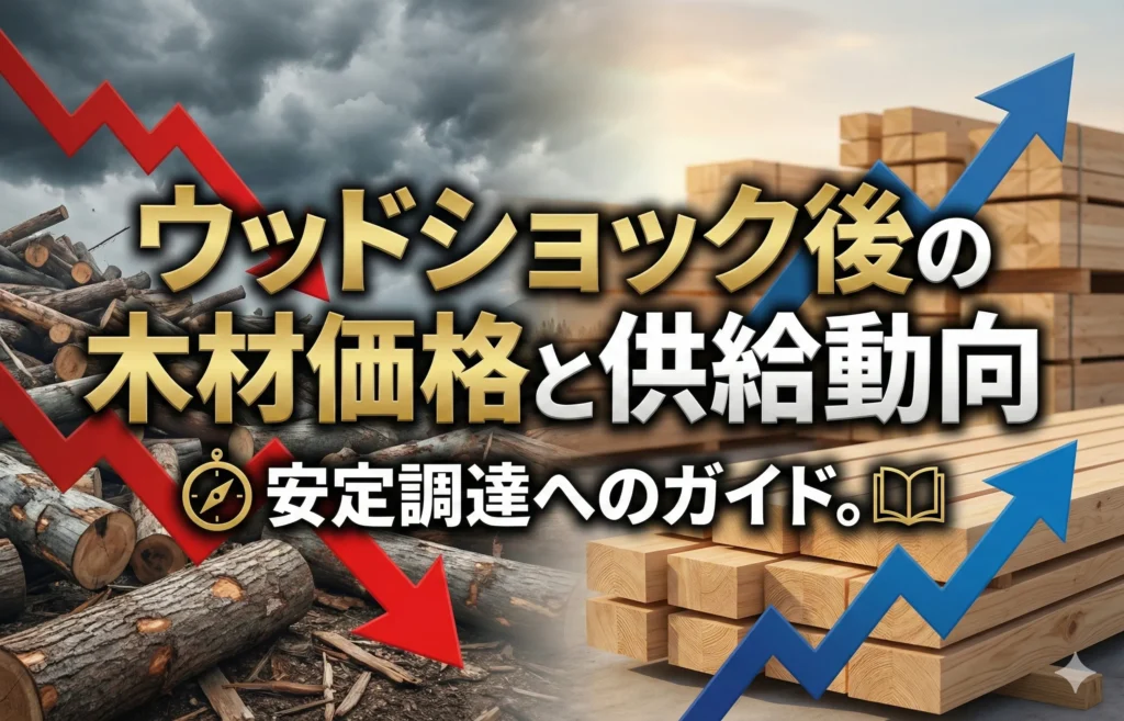 【木材】ウッドショック後の木材価格と供給動向｜安定調達へのガイド