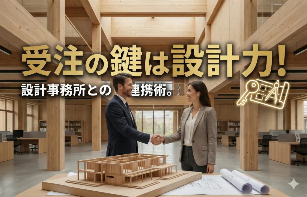 【設計支援】設計事務所との連携術！木造非住宅の受注の鍵は設計力