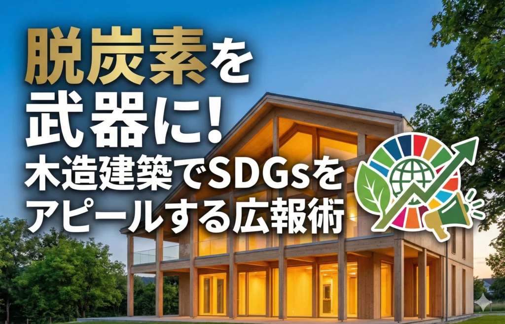 【集客】 脱炭素を武器に！木造建築でSDGsをアピールする広報術