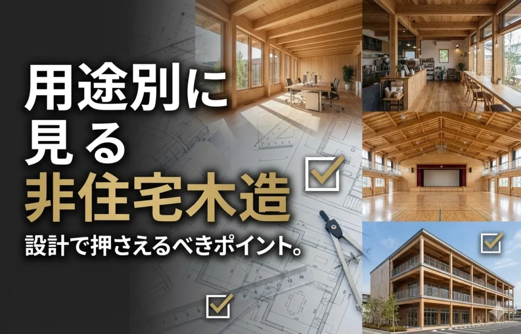 【設計】用途別に見る非住宅木造、設計で押さえるべきポイント
