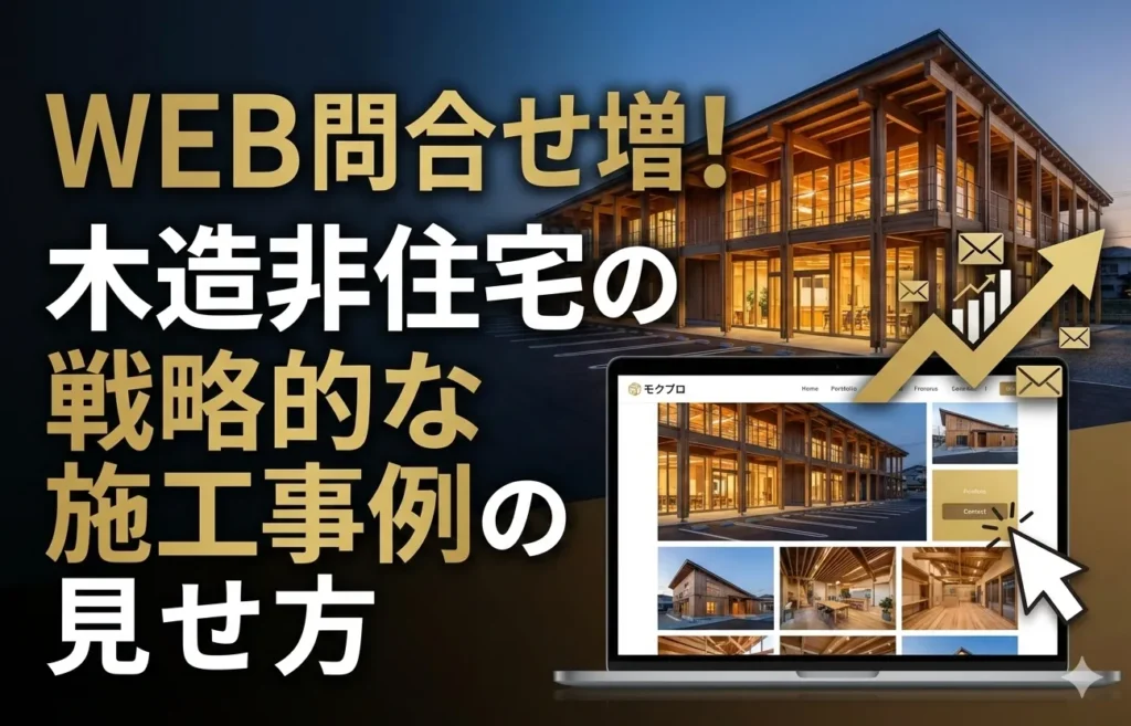 【集客】WEB問合せ増！木造非住宅の戦略的な施工事例の見せ方