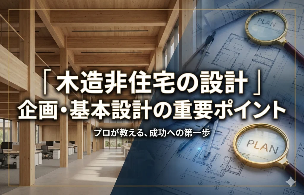 【設計】木造非住宅の設計｜企画・基本設計の重要ポイント