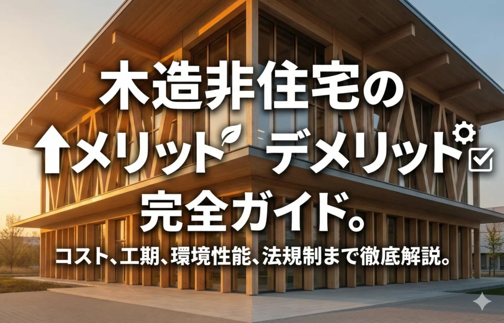 【非住宅】木造非住宅のメリット・デメリット完全ガイド