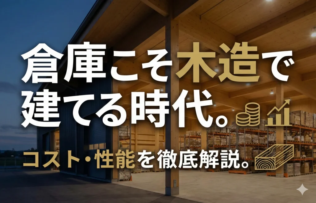 【倉庫】倉庫こそ木造で建てる時代。コスト・性能を徹底解説