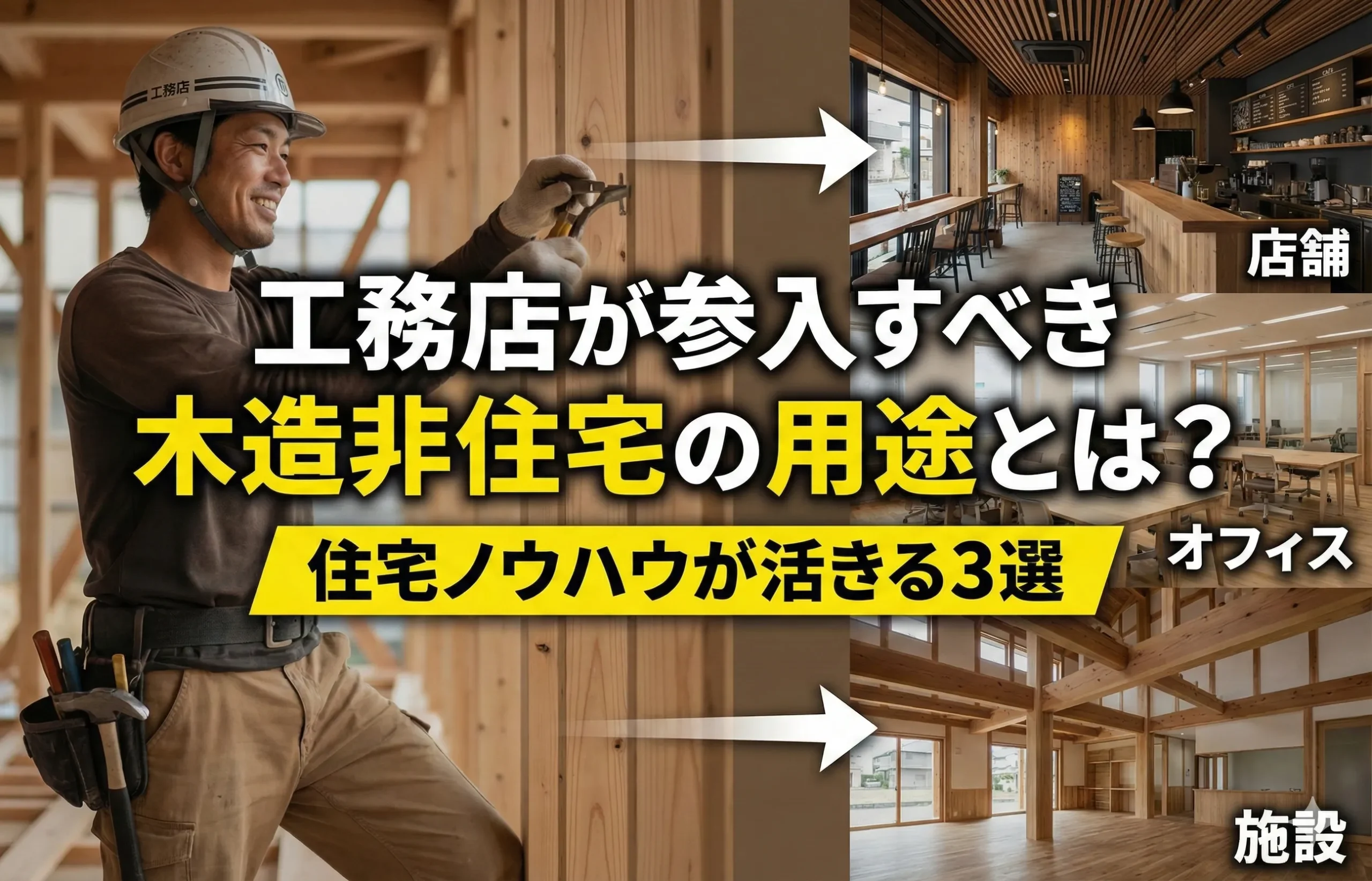 工務店が参入すべき木造非住宅の用途とは？住宅ノウハウが活きる３選