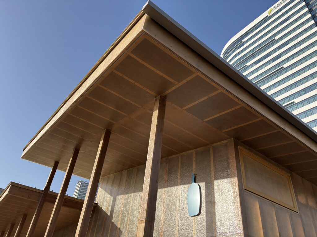 ブルーボトルコーヒー豊洲パークカフェ｜木造化の技術ポイント