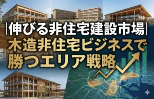 【営業】伸びる非住宅建設市場|木造非住宅ビジネスで勝つエリア戦略