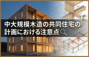 【共同住宅】中大規模木造の共同住宅の計画における注意点