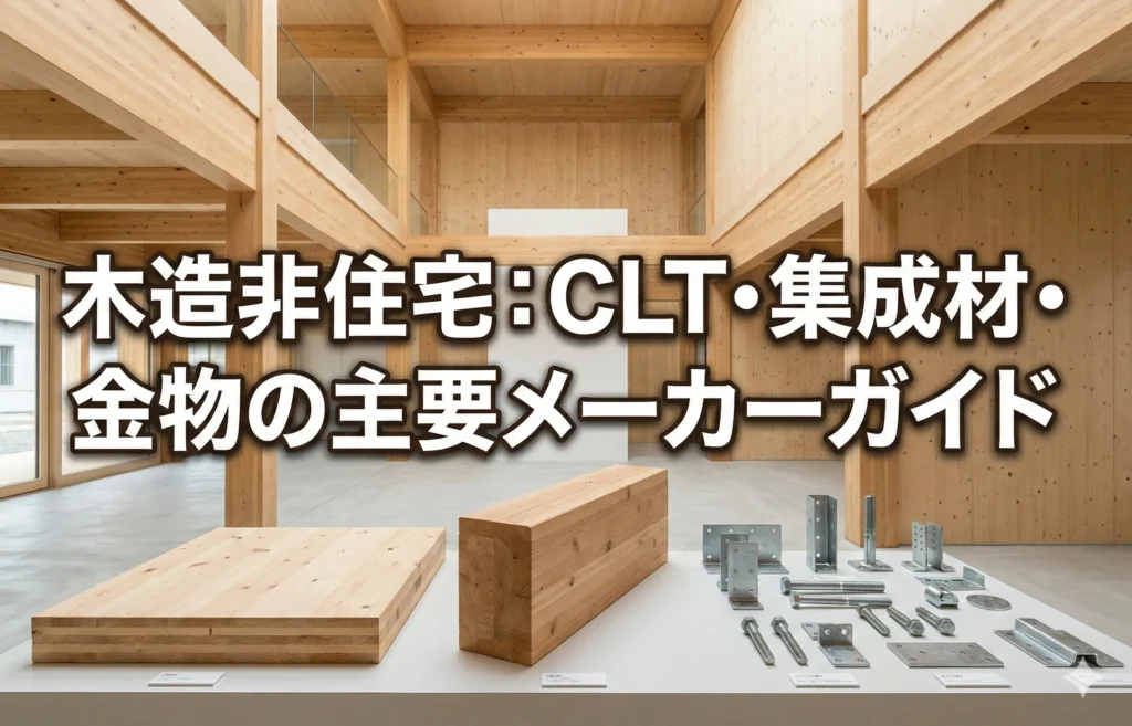 【工法】木造非住宅:CLT・集成材・金物の主要メーカーガイド