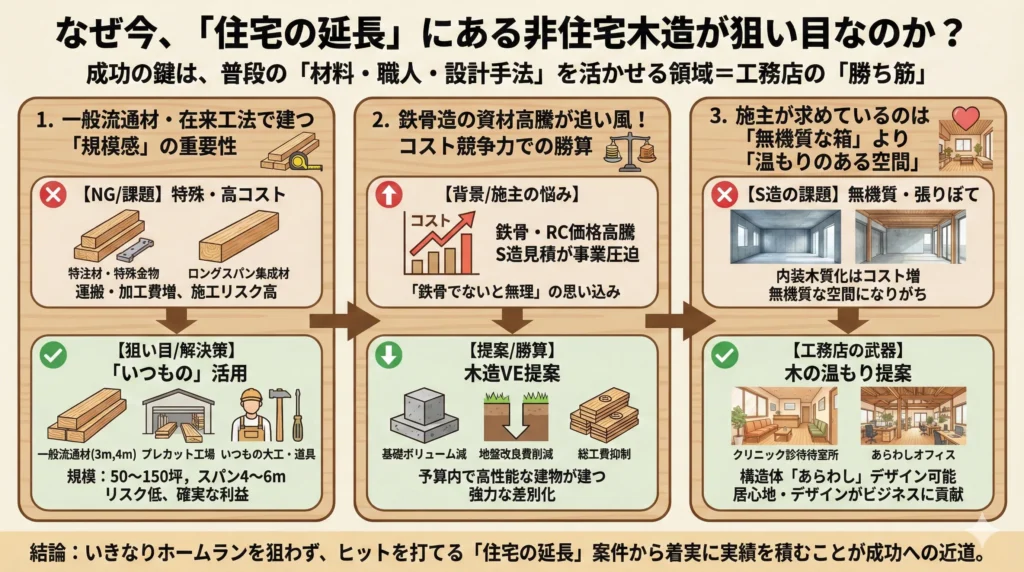 なぜ今、「住宅の延長」にある非住宅木造が狙い目なのか