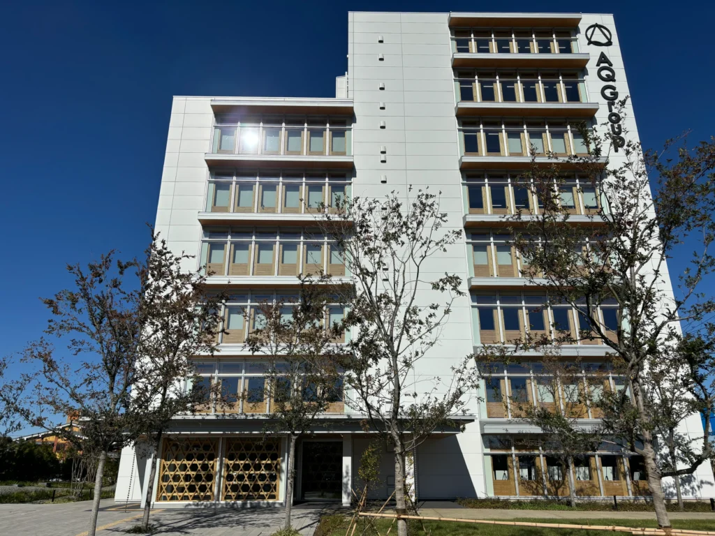 AQ Group本社ビル　ギャラリー　木造8階建　耐火建築物　木造ビル　事務所　埼玉県