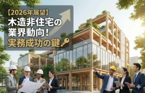 【2026年展望】木造非住宅の業界動向・トレンド！実務成功の鍵