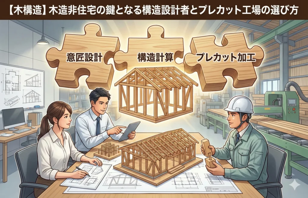 【木構造】木造非住宅の鍵となる構造設計者とプレカット工場の選び方