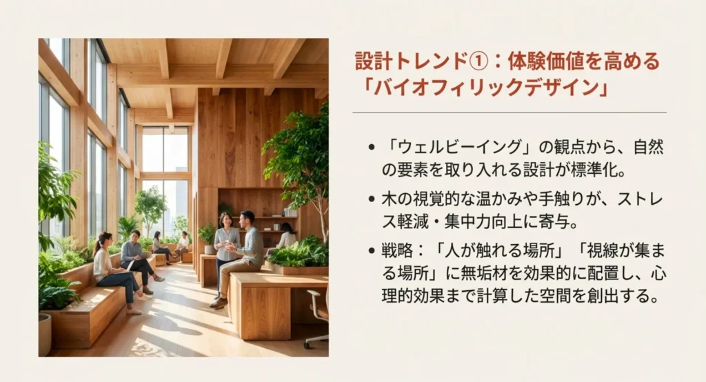 ウェルビーイングを高める「バイオフィリックデザイン」の標準化
