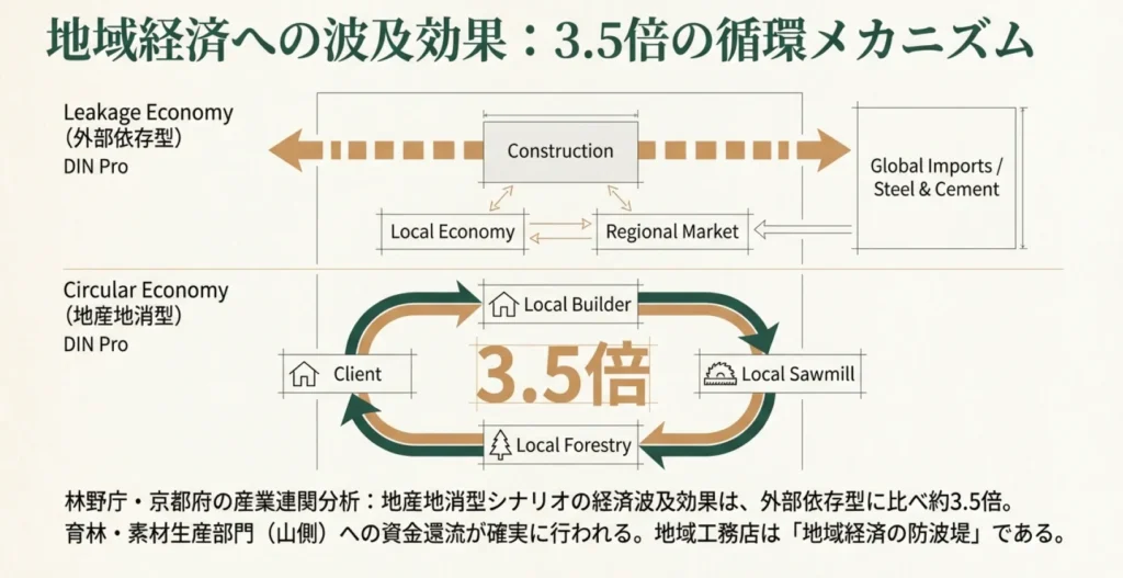 真実3：「建てる」だけではない。地域経済を3.5倍潤す投資になる