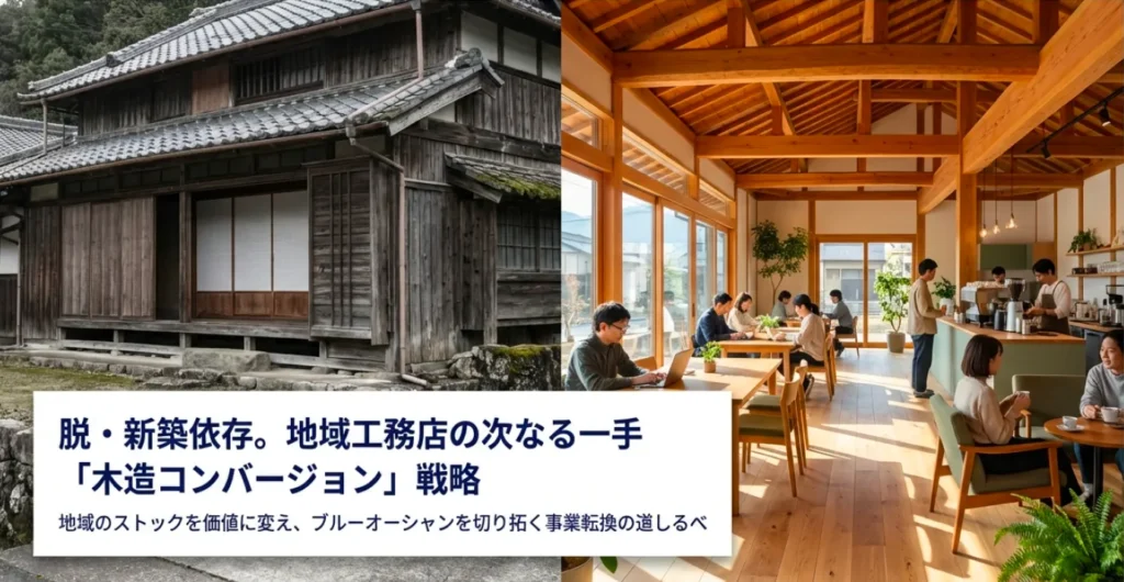 【改修】脱新築依存。工務店の武器になる「木造コンバージョン」戦略