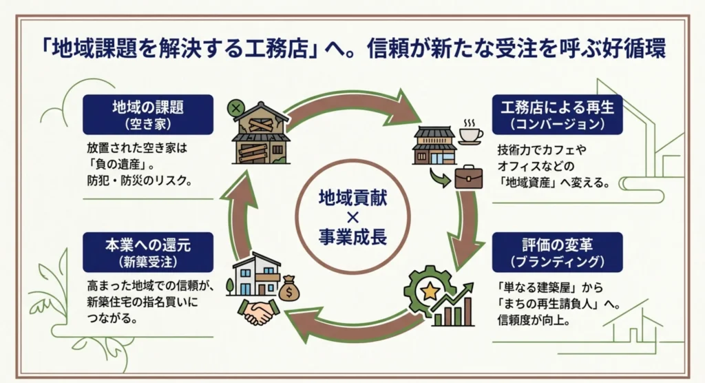 空き家問題解決による地域貢献とブランディング