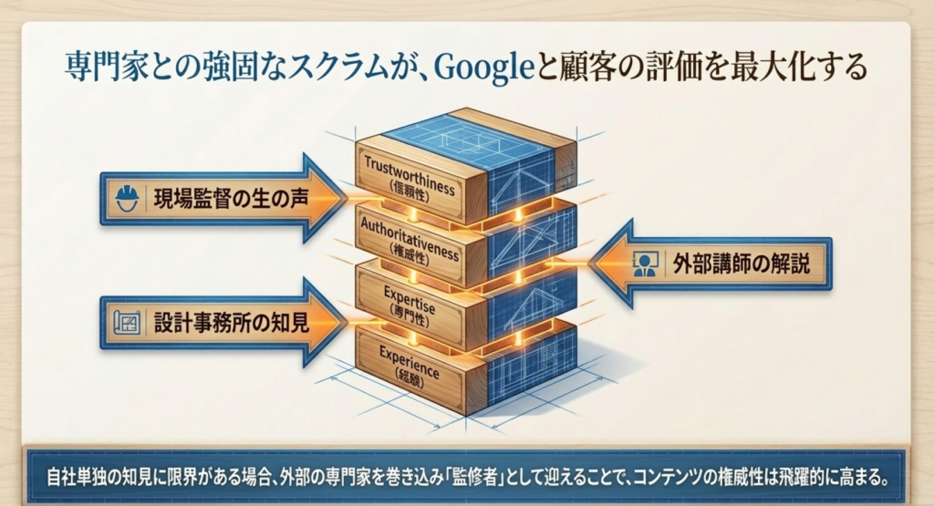 設計事務所紹介や講師を招いた記事の強み