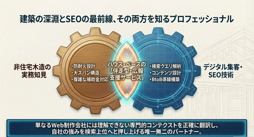 建築とSEOの両方を知るプロフェッショナルな支援