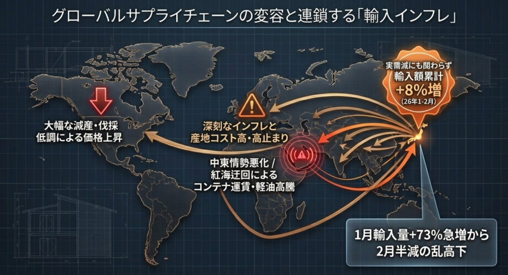 輸入材の価格動向:減産と円安によるコスト上昇